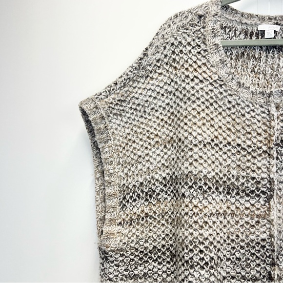 Pure J. Jill Wool Mohair Blend Poncho Vest Size 3X 4X Oversized Boxy Chunky Knit - Picture 5 of 12